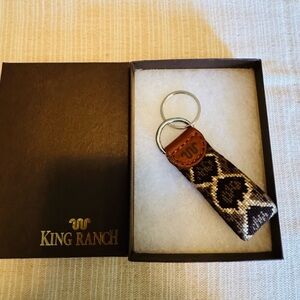 King Ranch Snake Print Keychain